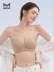 MiiOW | Strapless Summer Thin Small Chest Gather Invisible Non-slip Camisole Dedicated Bra