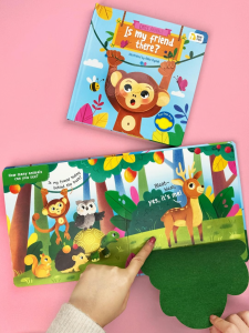 BEAR TALE Animal Lift-The-Flap Pictures Book English Touch Book for Kids Early Childhood Education 10 Pages