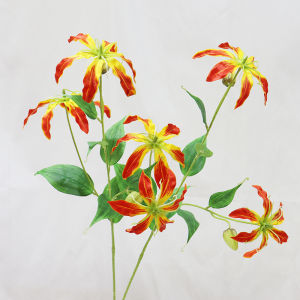 Wedding Flower Arrangement Artificial Lilies Single Stem Fake Flowers Photography Props Church Decorations Festive Supplies