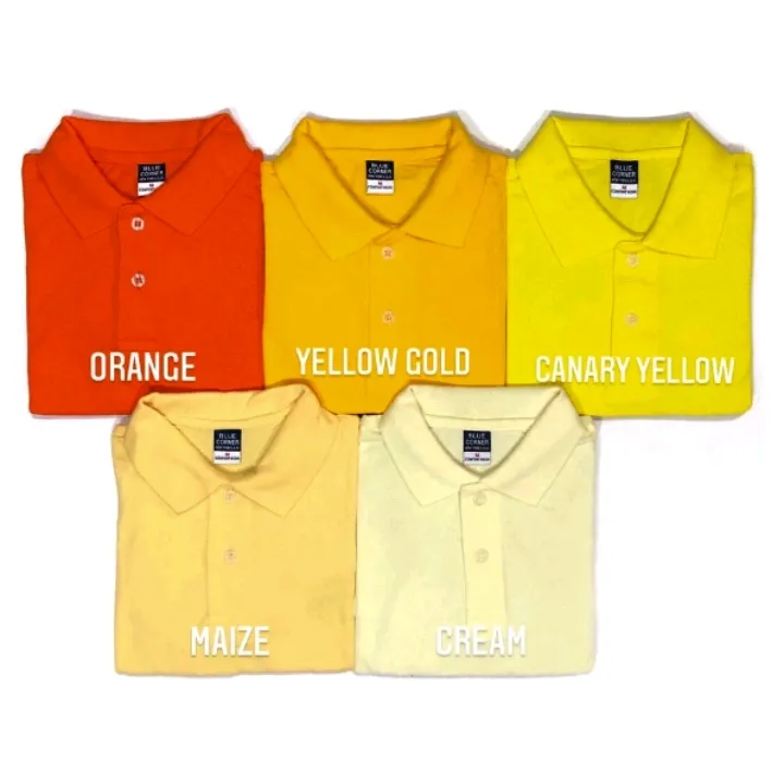 Canary yellow polo shirts hotsell