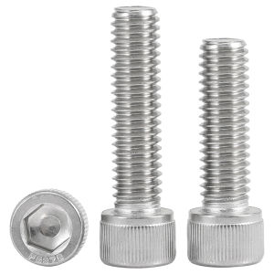 POWER&STRONG | Stainless Steel Coarse and Fine Thread Hex Socket Screws and Bolts 2-10# 1/4