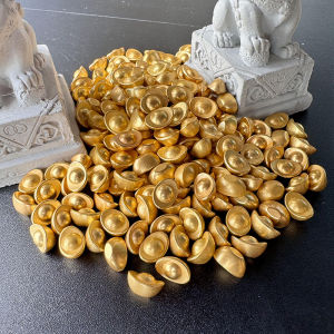 Mini Golden Yuanbao Set Metal Simulation Calculator Wealth Attracting Gold Shovel Bucket of Gold Fish Tank Decorations TaJIma Brand