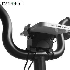TWTOPSE Bike Bicycle Hidden Phone Mount For Brompton Folding Bike Bicycle A C P Line 3SIXTY PIKES Handlebar Alloy Bracket Stand Support Accessory