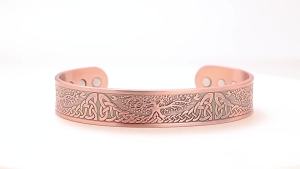 ＜1007＞ Vòng Tay Đồng Đỏ Vòng Tay Năng Lượng Nam Châm Đồng Nguyên Chất  Bùng Nổ Cây Sự Sống Vòng Tay Từ Tính Đồng Nguyên Chất Cho Nam