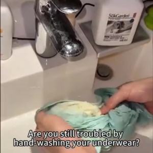 Cordless Dual Mini Underwear Washing Machine Portable Ultrasonic Laundry Cup Rechargeable Travel Washing for Socks Bras