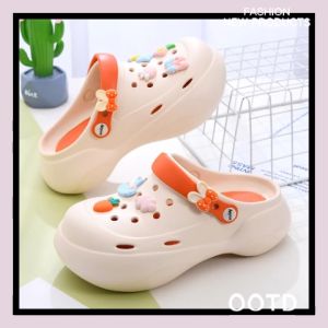 QKKshop ใหม่มาแรง ❤️‍🔥 รองเท้าแตะหญิง รองเท้าแตะหัวโต รองเท้าส้นตึก รุ่นใหม่ฮอตม๊าก ดีไซน์เก๋สุดๆ รองเท้าหัวโต พื้นหนา นิ่มม๊าก เสริมส้น 2.5 นิ้ว สูงปรี๊ดดดไปเลยแม๊ 💖