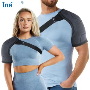 1 PC Rotator Cuff Support BRACE และแขนสลิงไหล่การบีบอัดสําหรับกลับสนับสนุนป้องกันสายพันธุ์และ Dislocation