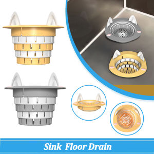 Kitchen Sink Drain Strainer Stretchable Floor Drain Hole Strainer Bathroom Wash Basin Hair Catcher Filter Collector Drain Fittin