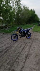 STRIPING STICKER LIS LES POLET honda CRF 150L 2019 2020 2021 2022 Hitam EXTREME BLUE body standar berkualitas termurah