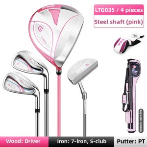PGM GOLF | Womens Beginner Golf Club Set Half Full Titanium Driver with Bag