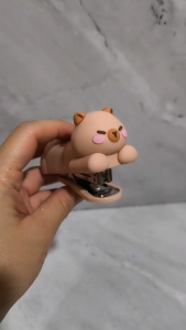 Steples Figurin Stepler Lucu Capybara / Stapler Kecil Set Refill Cute Kapibala Capibala Staples Cekrekan