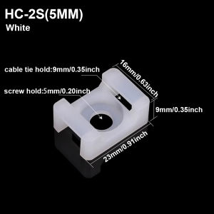 100Pcs Cable Tie Saddle Type Mount Base Wire Holder Fixing Seat USB Charging Data Line Winder Nylon Cable Wire Organizer