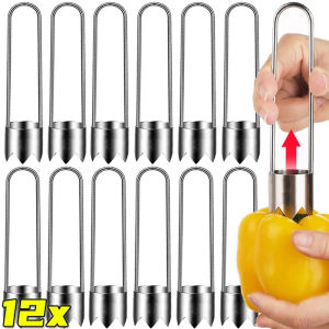 Dizoey 1/12PCS Stainless Steel Apple Corer Portable Fruits Core Remover Multifunction Vegetables Tools Reusable Kitchen Gadgets