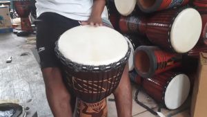 Jimbe Jumbo Alat Musik Kendang Jimbe Tinggi 60 cm
