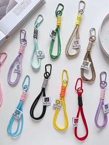 (Sudah Termasuk MIka Gantungan HP) Lanyard Gantungan HP Tali Handphone Model Strap Chain Tali Tampar Pergelangan Tangan Rantai HP anti Hilang Kokoh Kuat Murah Warna Warni Macaron