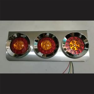 LAMPU STOP LAMP TRUK MODEL HINO BULAT STAINLESS 50 CM 24 VOLT