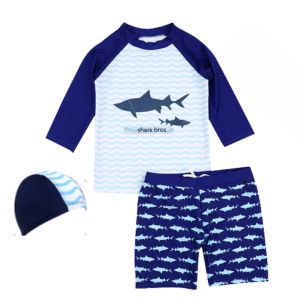 🇲🇾STOCK KL (1-8yrs) Quick Dry Kid Swimming Cartoon Cute Muslimah Budak Swimsuit Kids Girl Boy Swimwear Baju Renang小孩泳衣