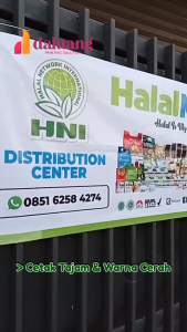 Spanduk Banner HNI Halal Mart Kecil | Spanduk Agen Stokist Herbal Custom Murah Berkualitas