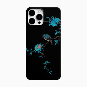 Suitable for Apple 14promax Art National Style Phone Case Iphone15pro Niche Style 15 Feilin 11 Creative 12 Pomegranate Flowers and Birds 11 New Chinese Men and Women Fancy Unique Design New Arrival
