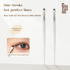 GUOXIAONIU Knife Edge Eyeliner Brush Ultra Thin Fine Flat Head Professional Eye Makeup Brush Precise Detail Brush