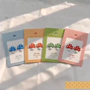 Miếng Dán Thêu Hình Nấm Nhỏ Nhiều Màu Sắc Tự Dính 2-8 Chiếc Thân Thiện Với Môi Trường Trang Trí Thủ Công 3D Cho Quần Áo Ba Lô Ốp Điện Thoại Văn Phòng Phẩm