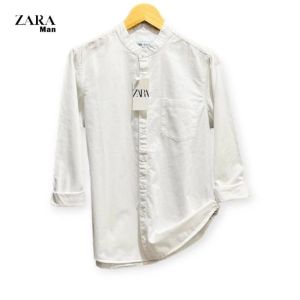 kemeja casual lengan panjang ZARA Krah Shanghai fashionable terbaru