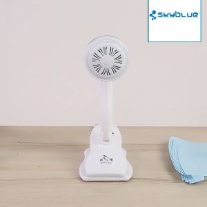 SKYBLUE Portable Mini Fan 6 Blade Adjustable Energy Saving Clip Fan Kipas Kecil Portable Meja Dinding Clip