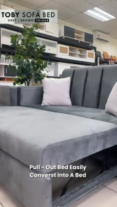 KENZZO Toby Sofa Bed Luxury 2-in-1 Sofa Bed – Pull Out & Adjustable 2/3 Seater | Royal Kain Baldu
