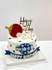 Sports Table Tennis EVA Ping Pong Racket Birthday Cake Decoration Plugin Childrens Festival Costume Accessories Plastic Material