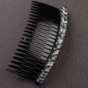 Womens Korean-Style Rhinestone Bangs Top Clip Head Accessories Hair Comb