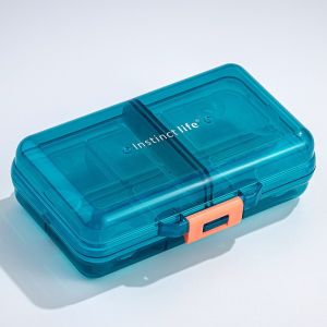 New Hot Mini Premium Portable Travel Weekly 8 Grids Pill Box Cases Container Organizer Storage for Vitamin Medicine Fish Oils