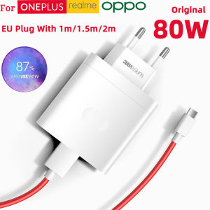OnePlus | Original Oneplus Charger 80W SuperVOOC Adapter Usb C Cord One Plus 13S 12 11 10 Nord 5 4 9 For OPPO Find X9 Reno 14 Pro Realme