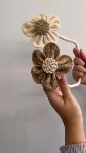 Flower Curtain Tie Rope Backs Holdbacks Buckle Clips Accessory Rods Accessoires Hook Holder Home Decorations