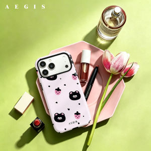 Potdemiel | Peach Strawberry Double Layer Hard Shell  for iPhone 17 16 15 14 Plus 13 Pro Max Anti-Drop Shockproof  PC Case