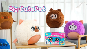 Cute Animal Plush Inflatable Beach Ball With Pump Indoor Playing Gift Decoration Toy Boy Girl