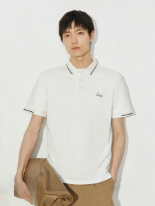 Jack Jones | Soft Short Sleeve Embroidered Mixed Color Collar Polo Shirt Men