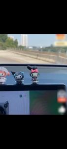 5pcs Pajangan Hiasan Dashboard Aksesoris Mobil Kuromi Melody Miniatur Hiasan Tempel Topper Kue Sanrio