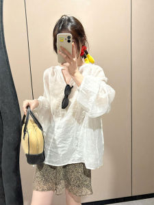 YUFUQING | French Lazy Style Loose Womens Long Sleeve Sun Protection Shirt Casual Early Autumn New Simple Match All Polyester Fiber