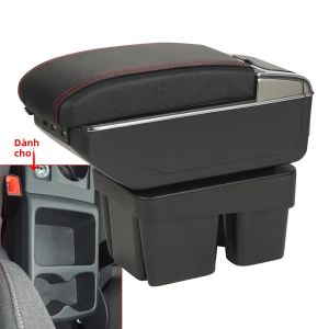 VW Golf 7 Mk7 Tay Hộp Nội Thất Ô Tô Retrofit Một Phần Da PU/Nhựa ABS Hộp Bảo Quản Phụ Kiện Xe Volkswagen Golf 7 2014-2019