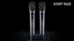 KIMP wireless microphone UR-11D/12D for bluetooth speaker videoke pc mixer karaoke rechargeable mic