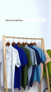 Áo sơ mi nam tay ngắn một túi form rộng GENALPHA vải lụa co giãn mềm mịn form rộng classic GEN559