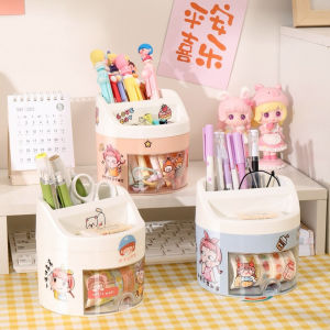 Korea style big pencil box organizer bag kotak pensil muat banyak pensil case premium tempat pensil kapasitas besar
