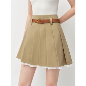 FANSILANEN | Lace Trimmed High-Waisted A-Line Skirt