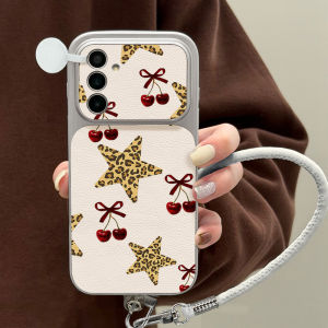 Cute Star Phone Case For Samsung S26 S25 Ultra S24 S23 FE Plus A56 5g A57 A16 A55 A37 A27 A17 A36 A07 A54 A35 A26 Leather Cover