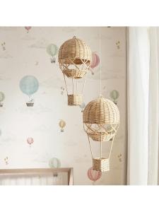 YYBAIO | Handwoven Rattan Hot Air Balloon Decor
