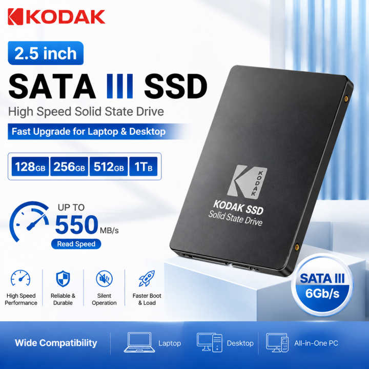 Kodak | KODAK X120 Pro 2.5 Inch SATA III SSD 128GB 256GB 512GB 1TB