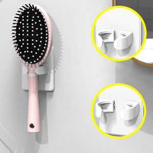 Không có cú đấm Lược giá lưu trữ sáng tạo nhựa Kệ giữ Lược treo tường phòng tắm giá lưu trữ Giá để máy sấy tóc Nhà Phụ kiện