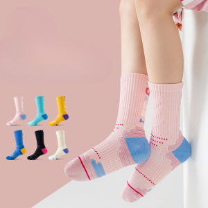 Professional Childrens Sports Socks Boys Basketball Socks Outdoor Football Sock Hiking Sports Socks for Girls 5-14 Years