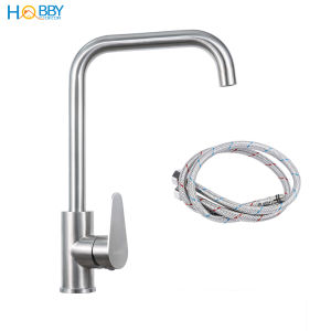 Vòi chậu rửa chén bát nóng lạnh inox 304 cao cấp Hobby home decor CRC1