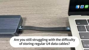 EELHOE | Keychain Style FPC Type‑C Data Cable Replacement Component PD240W USB4 40Gbps Video Transmission For Phone Laptop Equipment